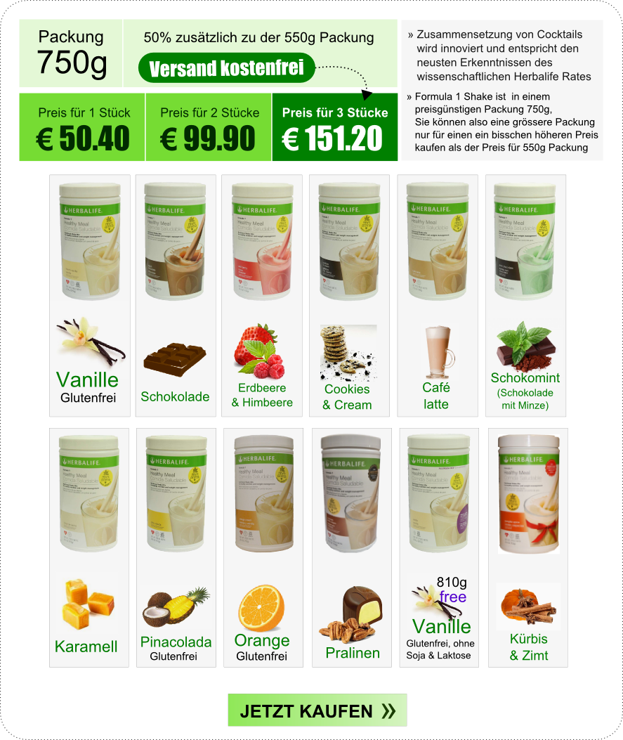 Herbalife Formula 1 Gesunde Mahlzeit